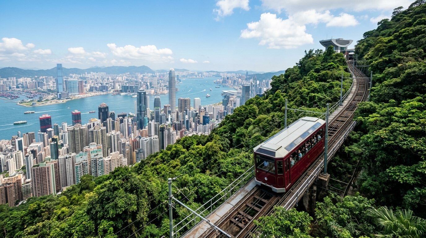 Peak Tram Hong Kong Mountain Ride